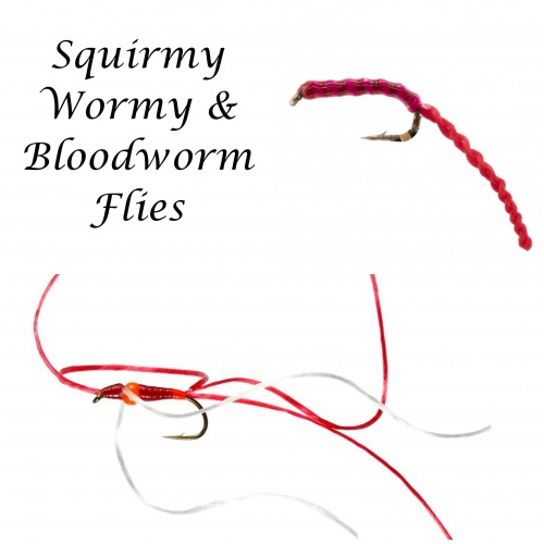 Squirmy Wormy & Bloodworm Flies